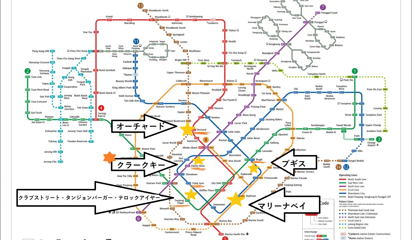 MRT map of bars in Singapore 