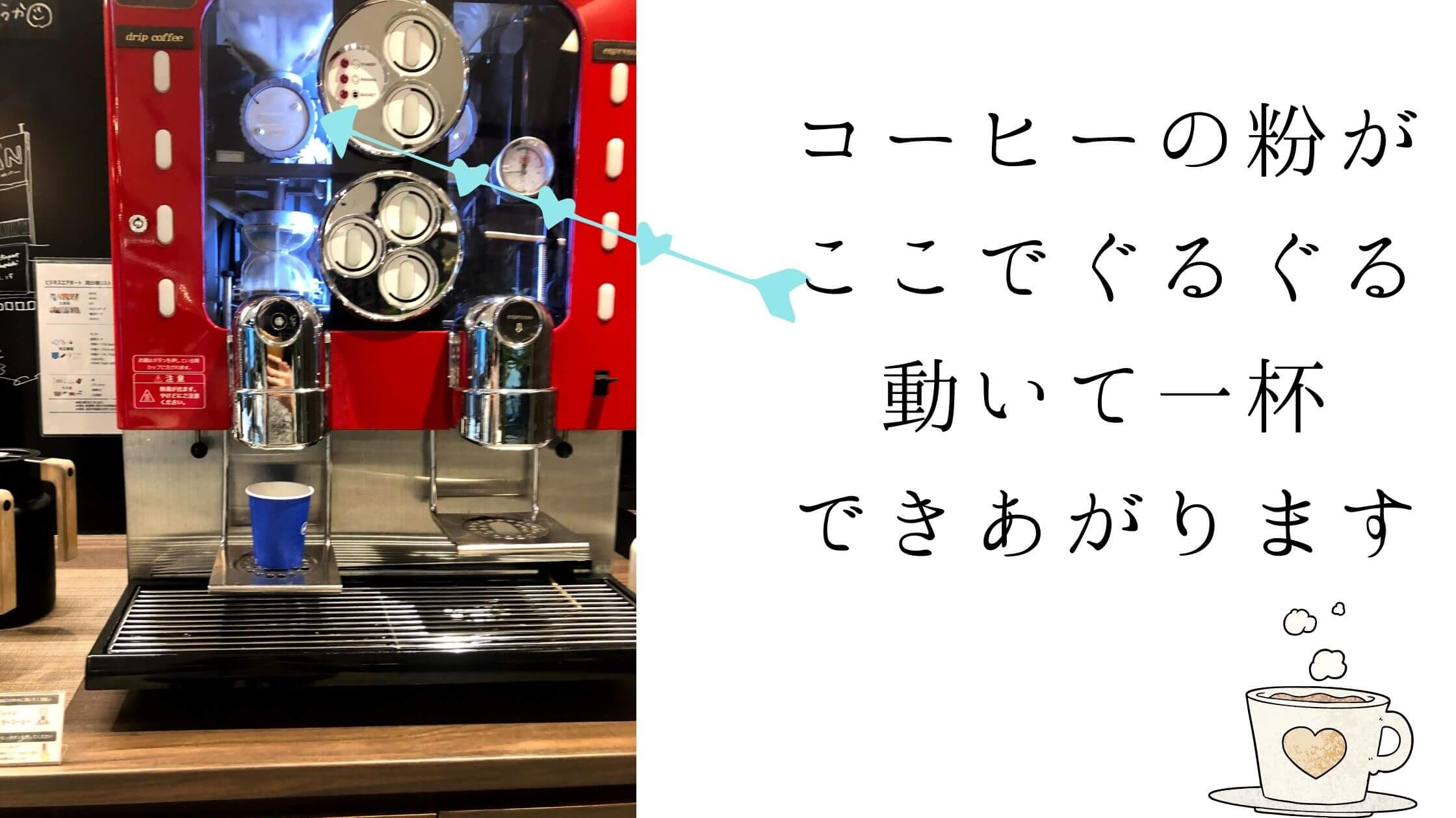 ビジネスエアポート渋谷南平台の素敵なコーヒーマシーン